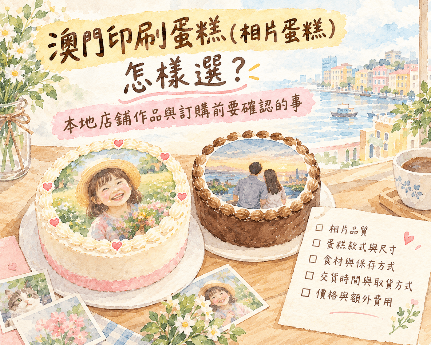 澳門印刷蛋糕（相片蛋糕）怎樣選？本地店鋪作品與訂購前要確認的事